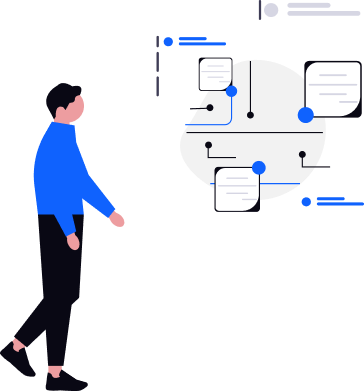 Person interacting with digital recruiting dashboard