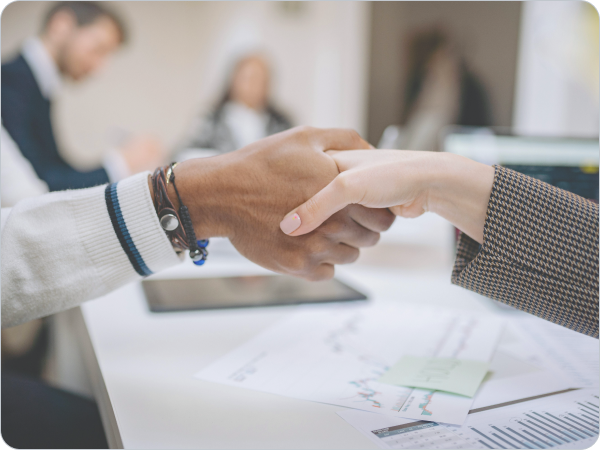 Business handshake